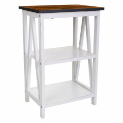 Estantería Alexandra House Living Blanco Madera de Paulonia Madera MD
