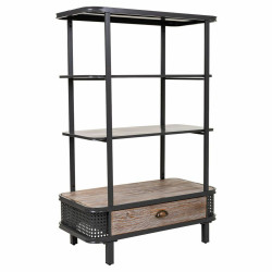 Estantería Alexandra House Living Marrón Madera Metal Hierro 121 x 4