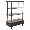 Estantería Alexandra House Living Marrón Madera Metal Hierro 121 x 4