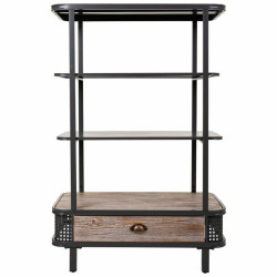 Estantería Alexandra House Living Marrón Madera Metal Hierro 121 x 4