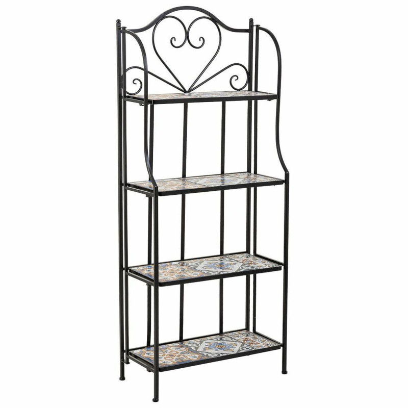 Estantería Alexandra House Living Negro Hierro Azulejo 27 x 133 x 57 Estantería Alexandra House Living Negro Hierro Azulejo 27 x 133 x 57