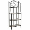 Estantería Alexandra House Living Negro Hierro Azulejo 27 x 133 x 57