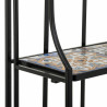 Estantería Alexandra House Living Negro Hierro Azulejo 27 x 133 x 57