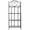 Estantería Alexandra House Living Negro Hierro Azulejo 27 x 133 x 57