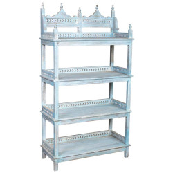 Estantería Alexandra House Living Azul Madera de mango 40 x 166 x 90