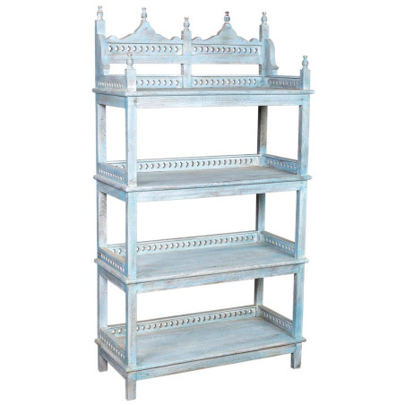 Estantería Alexandra House Living Azul Madera de mango 40 x 166 x 90