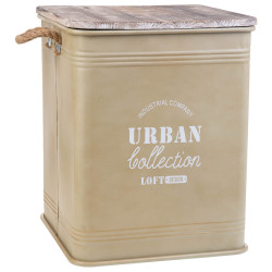 Cesto para la Ropa Sucia Alexandra House Living Urban Beige Cáñamo M