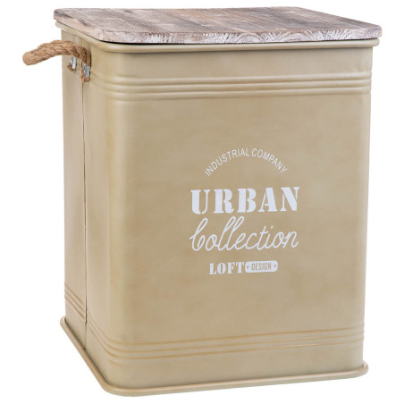 Cesto para la Ropa Sucia Alexandra House Living Urban Beige Cáñamo M