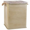 Cesto para la Ropa Sucia Alexandra House Living Urban Beige Cáñamo M