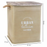 Cesto para la Ropa Sucia Alexandra House Living Urban Beige Cáñamo M