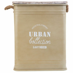 Cesto para la Ropa Sucia Alexandra House Living Urban Beige Cáñamo M