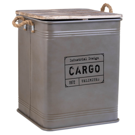 Cesto para la Ropa Sucia Alexandra House Living Cargo Gris Cáñamo Me