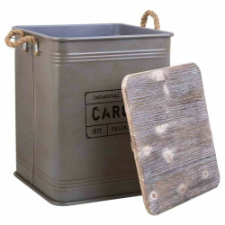 Cesto para la Ropa Sucia Alexandra House Living Cargo Gris Cáñamo Me
