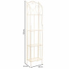 Estantería Alexandra House Living Blanco Metal Hierro 25 x 90 x 30 cm