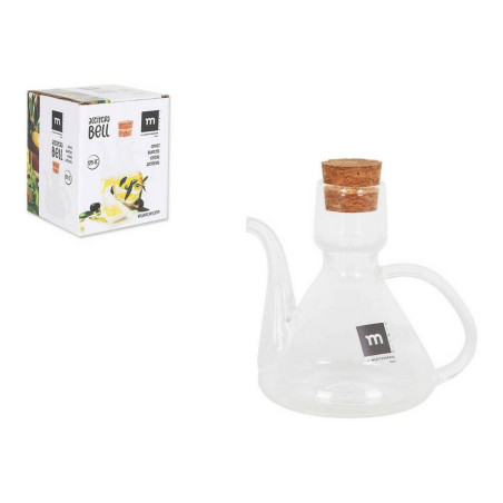 Aceitera La Mediterránea Bell Vidrio de Borosilicato Con Tapa Silicon
