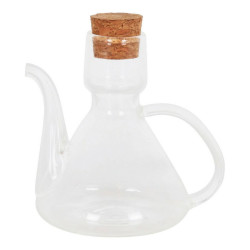Aceitera La Mediterránea Bell Vidrio de Borosilicato Con Tapa Silicon