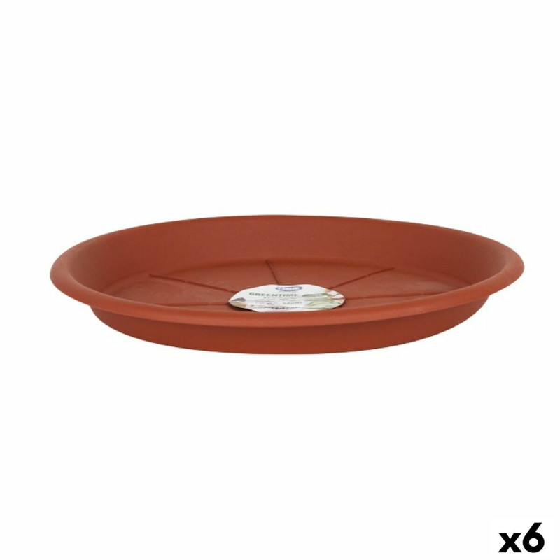 Plato para Maceta Dem Greentime Marrón ø 28 x 2,9 cm (6 Unidades) Plato para Maceta Dem Greentime Marrón ø 28 x 2,9 cm (6 Unidades)
