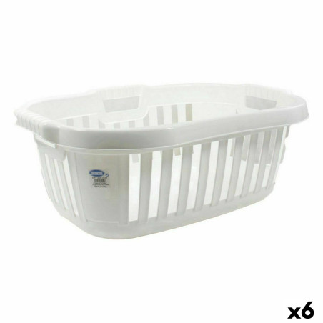 Cesto para la Ropa Sucia Tontarelli Hipster Blanco 50 L 66 x 44 x 25 c