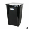Cubo para la Basura Tontarelli Coverline Blanco 44 L Negro 38,5 x 34,5