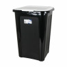 Cubo para la Basura Tontarelli Coverline Blanco 44 L Negro 38,5 x 34,5
