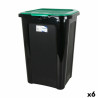 Cubo para la Basura Tontarelli Coverline Verde 44 L Negro 38,5 x 34,5