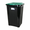Cubo para la Basura Tontarelli Coverline Verde 44 L Negro 38,5 x 34,5
