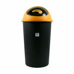 Cubo para la Basura Tontarelli Big hoop Amarillo Negro 50 L (10 Unidad