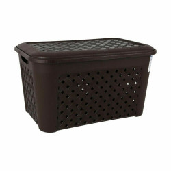 Cesto para la Ropa Tontarelli Arianna Con Tapa Negro 48,3 L (6 Unidade