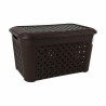 Cesto para la Ropa Tontarelli Arianna Con Tapa Negro 48,3 L (6 Unidade