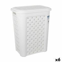 Cesto para la Ropa Tontarelli Arianna Con Tapa Blanco 37,5 x 27,5 x 47