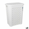 Cesto para la Ropa Tontarelli Arianna Con Tapa Blanco 37,5 x 27,5 x 47