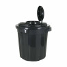 Cubo para la Basura Dem Hop 50 L Negro 49,5 x 49,5 x 50 cm (6 Unidades