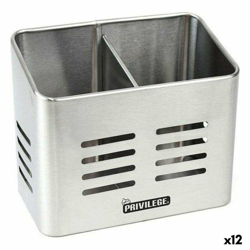Bote para Utensilios de Cocina Privilege 40599 Acero Inoxidable (12 Un Bote para Utensilios de Cocina Privilege 40599 Acero Inoxidable (12 Un