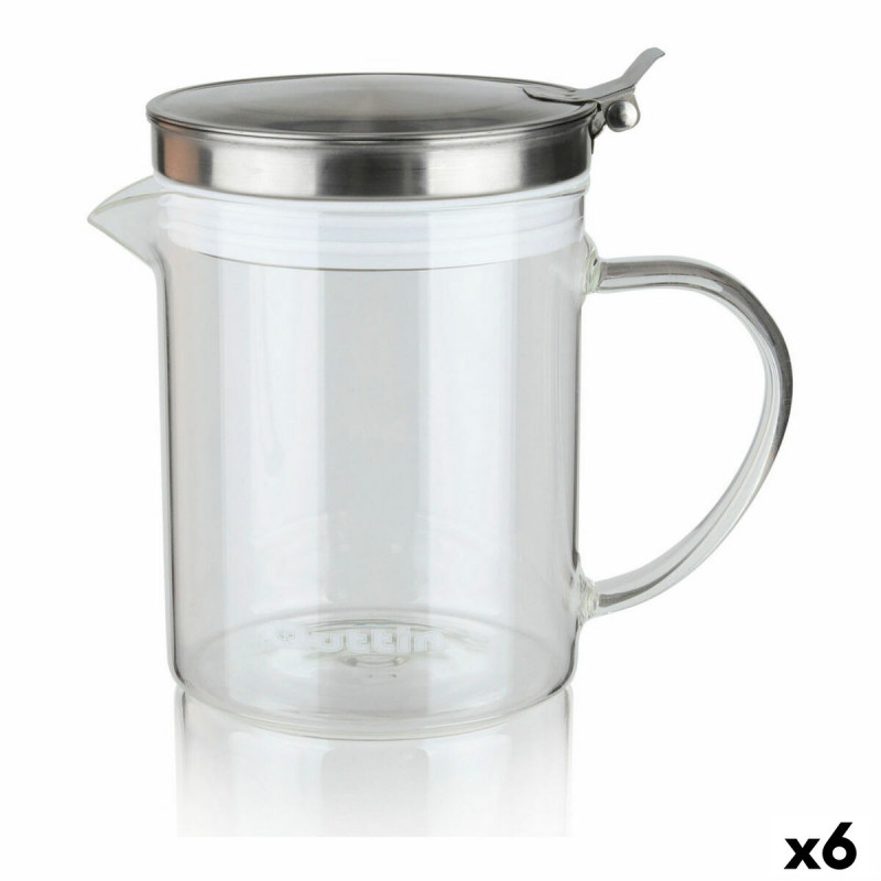Aceitera Quttin Vidrio de Borosilicato Silicona (6 Unidades) Aceitera Quttin Vidrio de Borosilicato Silicona (6 Unidades)