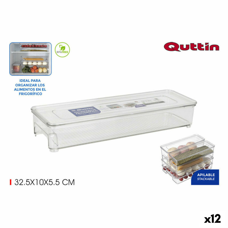 Organizador Multiusos Quttin Con Tapa 32,5 x 10 x 5,5 cm Organizador Multiusos Quttin Con Tapa 32,5 x 10 x 5,5 cm
