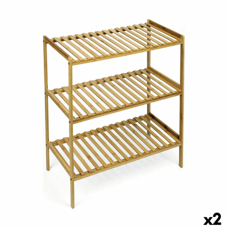 Estantería Confortime Natural Bambú 70 x 35 x 76,2 cm (2 Unidades) Estantería Confortime Natural Bambú 70 x 35 x 76,2 cm (2 Unidades)