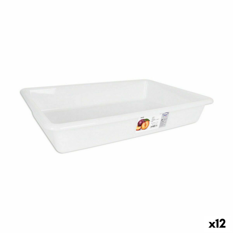 Cubeta Dem Bob Blanco 8,6 L 50 x 34 x 8 cm (12 Unidades) Cubeta Dem Bob Blanco 8,6 L 50 x 34 x 8 cm (12 Unidades)
