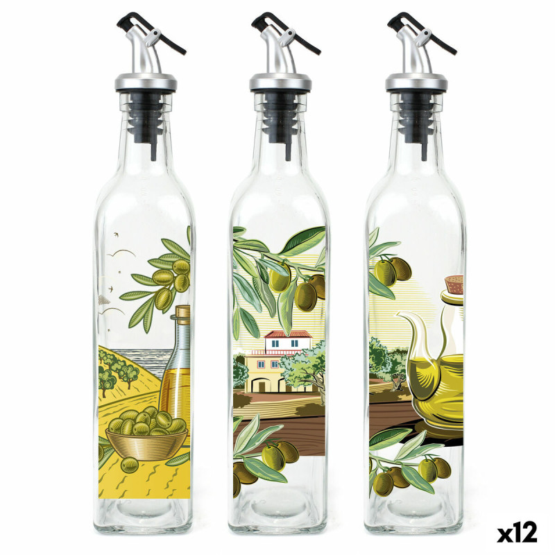 Aceitera Anna Tapón Dosificador Vidrio 500 ml (12 Unidades) Aceitera Anna Tapón Dosificador Vidrio 500 ml (12 Unidades)