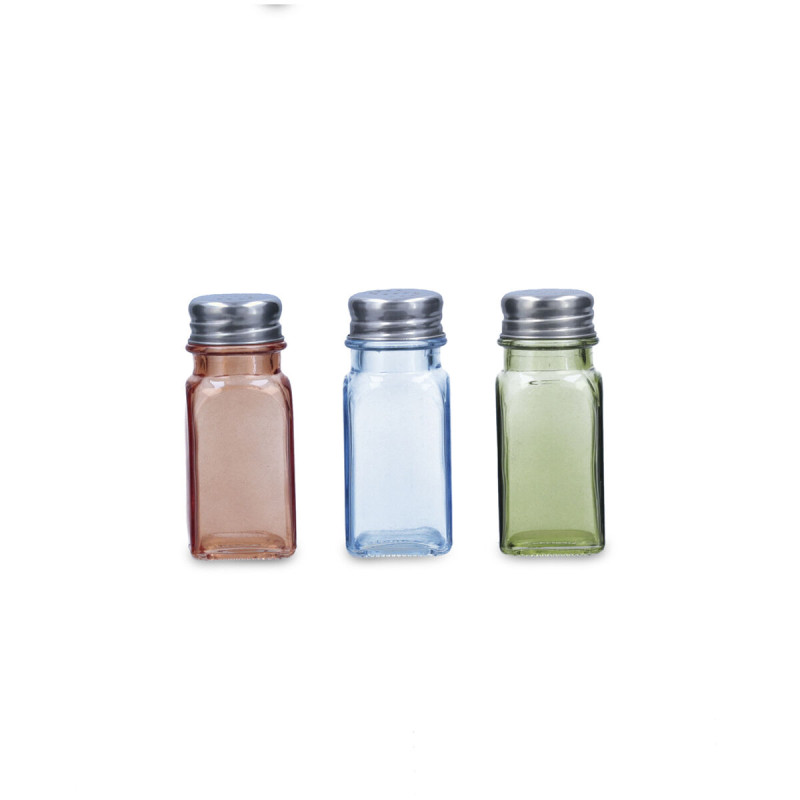 Salero Quid Tu Y Yo Multicolor Vidrio 4 x 10 cm (Pack 12x) Salero Quid Tu Y Yo Multicolor Vidrio 4 x 10 cm (Pack 12x)