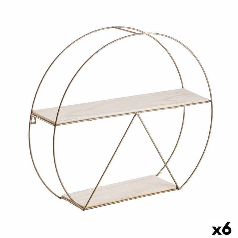 Estantería Vinthera Moa Dorado Acero 50 x 12 cm (6 Unidades) Estantería Vinthera Moa Dorado Acero 50 x 12 cm (6 Unidades)