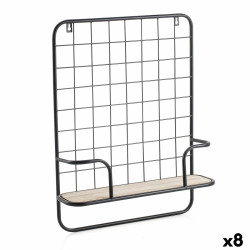 Estantería Vinthera Moa Acero Negro Metal 42,5 x 12 x 56 cm (8 Unidad