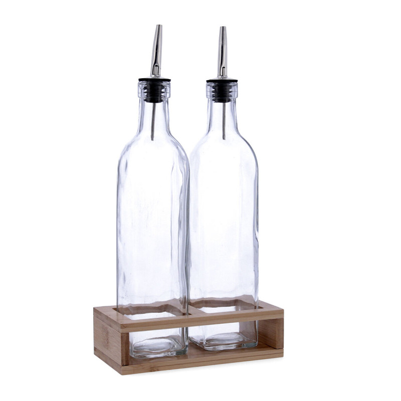 Set de Aceitera y Vinagrera Quid Naturalia Transparente Vidrio 550 ml Set de Aceitera y Vinagrera Quid Naturalia Transparente Vidrio 550 ml