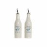 Set de Aceitera y Vinagrera DKD Home Decor 250 ml Blanco Verde Turques