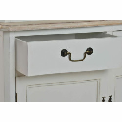 Vitrina DKD Home Decor Cristal Madera Blanco (88 x 40 x 200 cm)