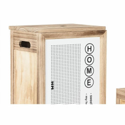 Cesto para la Ropa Sucia DKD Home Decor Natural Madera de Paulonia (40