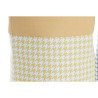 Cesto para la Ropa Sucia DKD Home Decor Pata de gallo Metal Amarillo A
