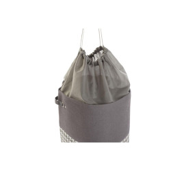 Cesto para la Ropa Sucia DKD Home Decor Pata de gallo Metal Amarillo A