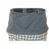 Cesto para la Ropa Sucia DKD Home Decor Pata de gallo Amarillo Gris Gr