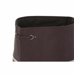 Cesto para la Ropa Sucia DKD Home Decor Gris Naranja 40 x 40 x 60 cm (