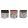 Cesto para la Ropa Sucia DKD Home Decor Gris Naranja 45 x 45 x 45 cm (